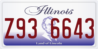 IL license plate Z936643