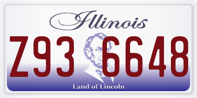 IL license plate Z936648