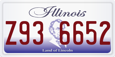IL license plate Z936652
