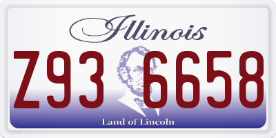 IL license plate Z936658