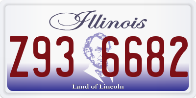 IL license plate Z936682