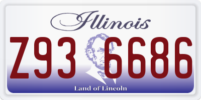IL license plate Z936686