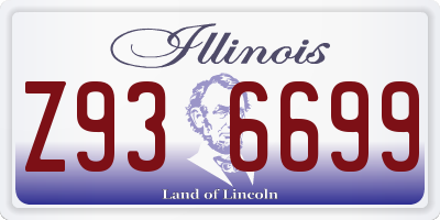 IL license plate Z936699