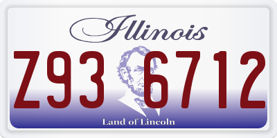 IL license plate Z936712