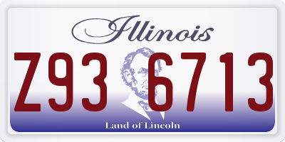 IL license plate Z936713
