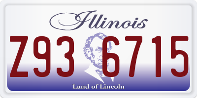IL license plate Z936715
