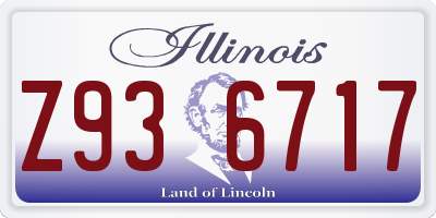 IL license plate Z936717