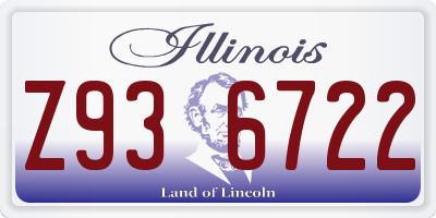 IL license plate Z936722