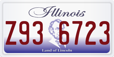 IL license plate Z936723