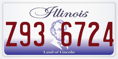 IL license plate Z936724