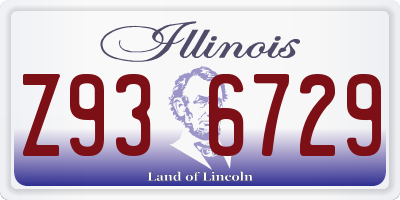 IL license plate Z936729