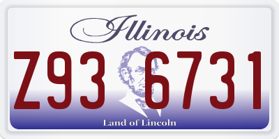 IL license plate Z936731