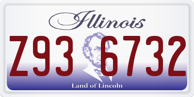 IL license plate Z936732