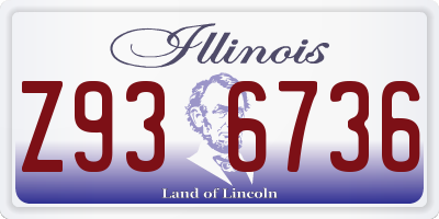 IL license plate Z936736