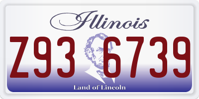 IL license plate Z936739