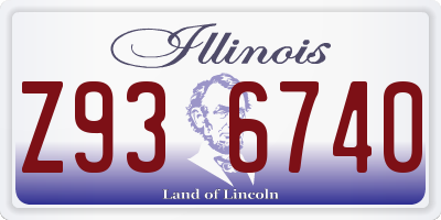 IL license plate Z936740