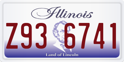 IL license plate Z936741