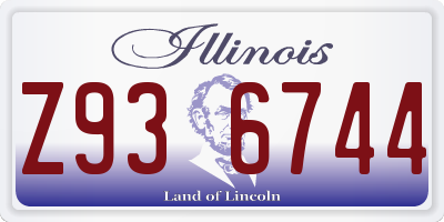 IL license plate Z936744