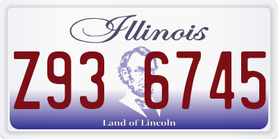 IL license plate Z936745