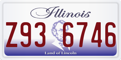 IL license plate Z936746