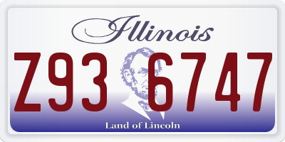 IL license plate Z936747