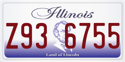 IL license plate Z936755
