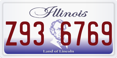 IL license plate Z936769