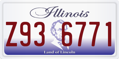 IL license plate Z936771