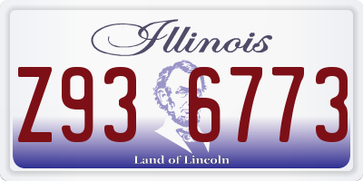IL license plate Z936773