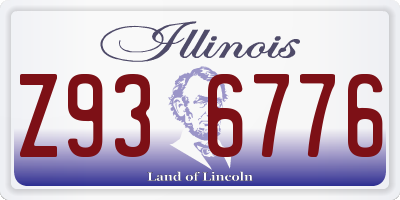 IL license plate Z936776