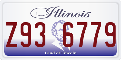 IL license plate Z936779