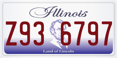IL license plate Z936797