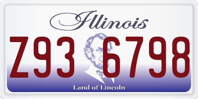 IL license plate Z936798