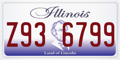IL license plate Z936799