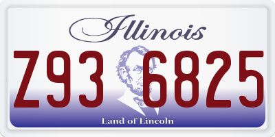 IL license plate Z936825