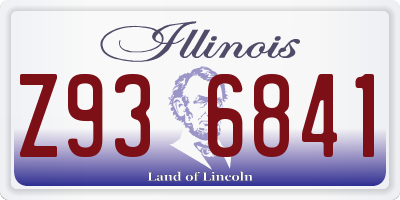 IL license plate Z936841