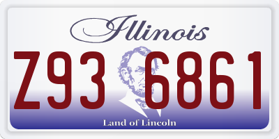 IL license plate Z936861