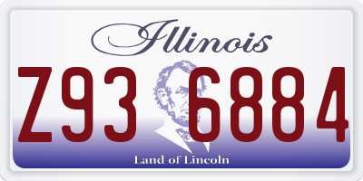 IL license plate Z936884