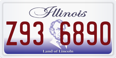 IL license plate Z936890