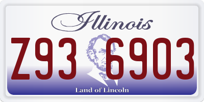 IL license plate Z936903