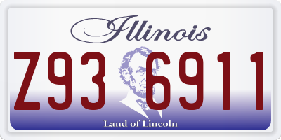 IL license plate Z936911