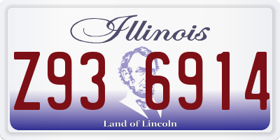 IL license plate Z936914