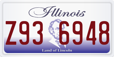 IL license plate Z936948