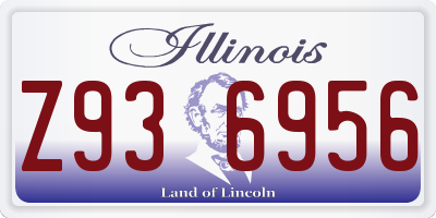 IL license plate Z936956