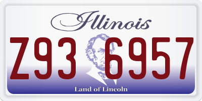 IL license plate Z936957