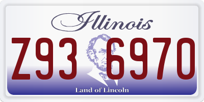 IL license plate Z936970