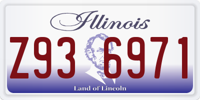 IL license plate Z936971
