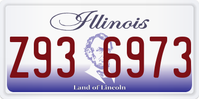 IL license plate Z936973