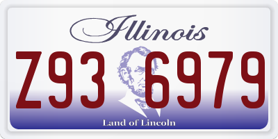IL license plate Z936979