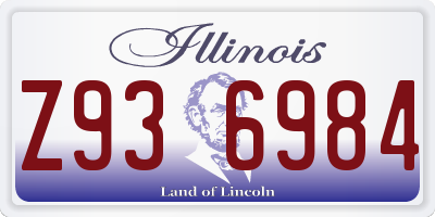 IL license plate Z936984